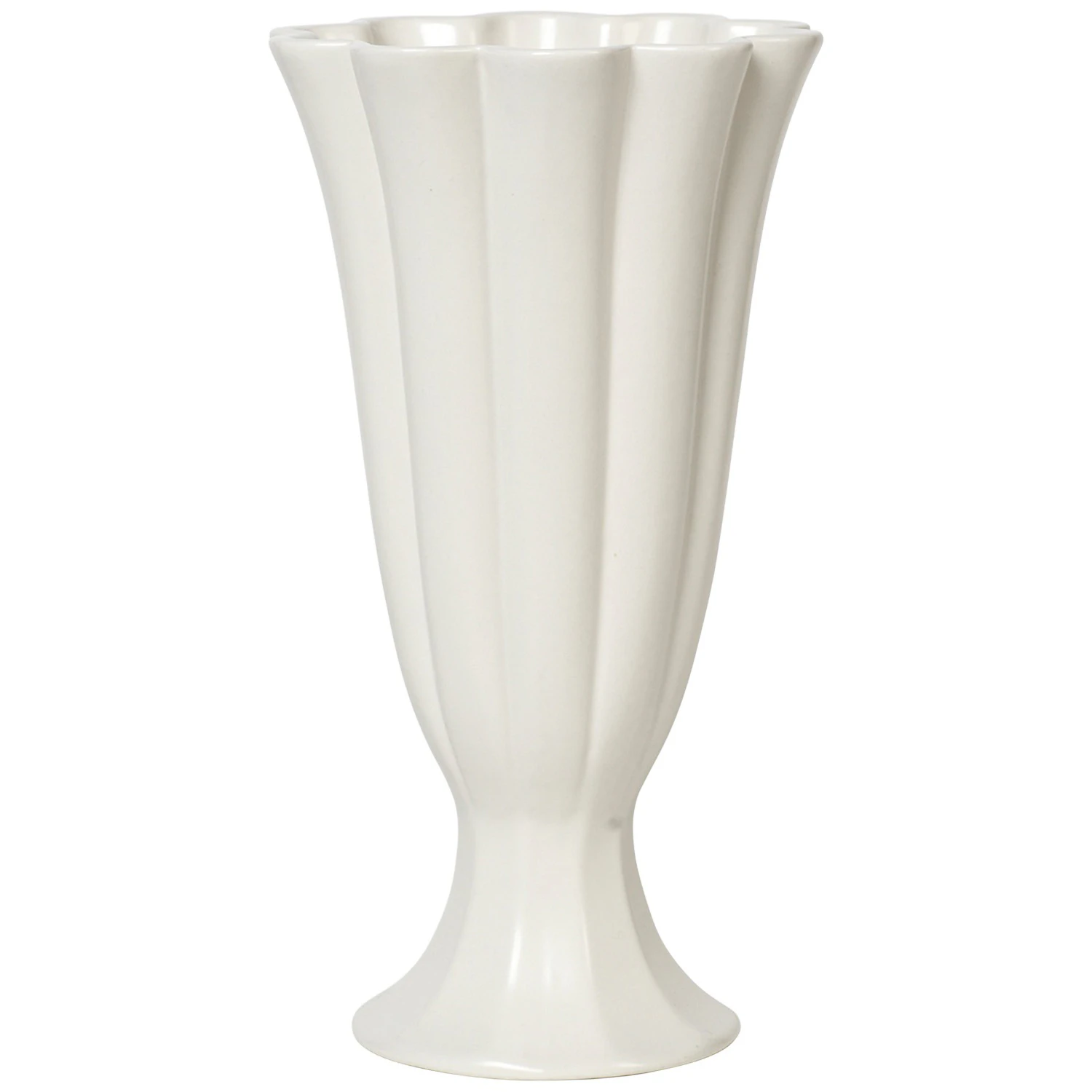 Broste Copenhagen Heli Vase 22 Cm - Vaser Stent&oslash;j Beige - 71810001