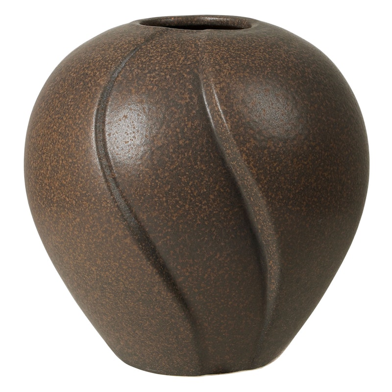 Leda Vase Antikbrun, 25 cm