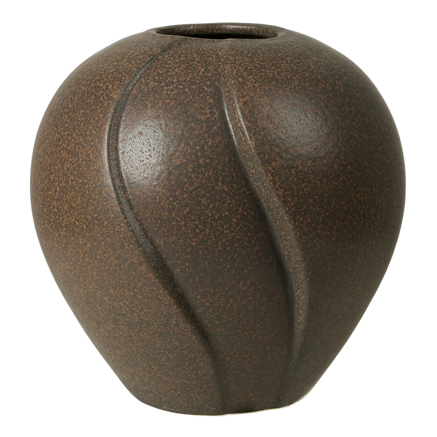 Broste Copenhagen Leda Vase Antikbrun 15 Cm - Vaser Keramik Antique Brown - 14463424