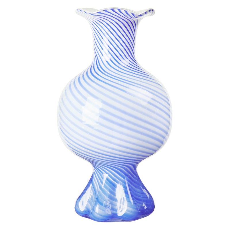 Mella Vase 30 cm, Blå