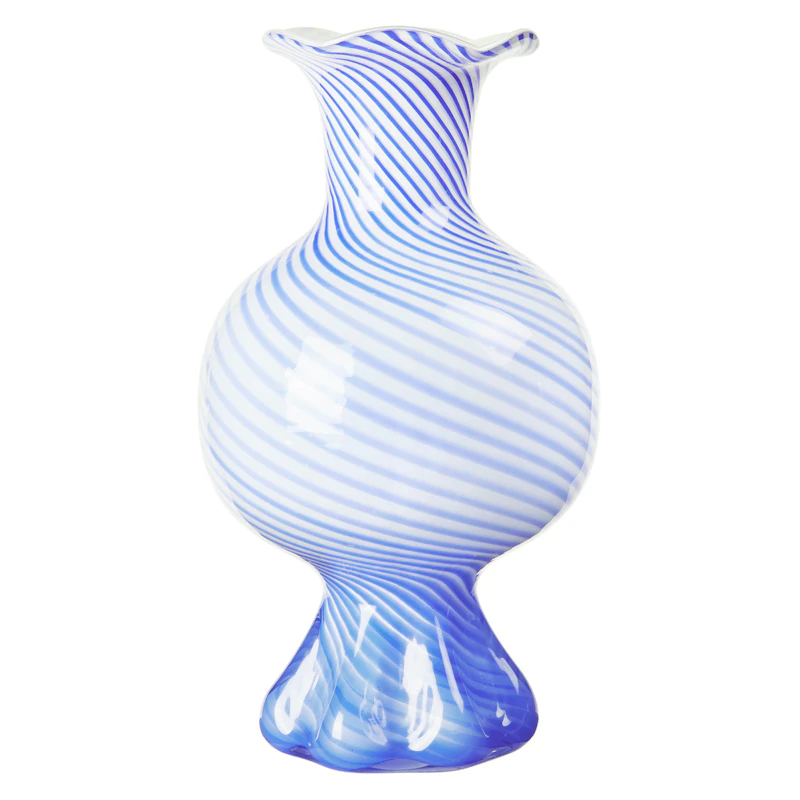 Mella Vase 30 cm, Blå