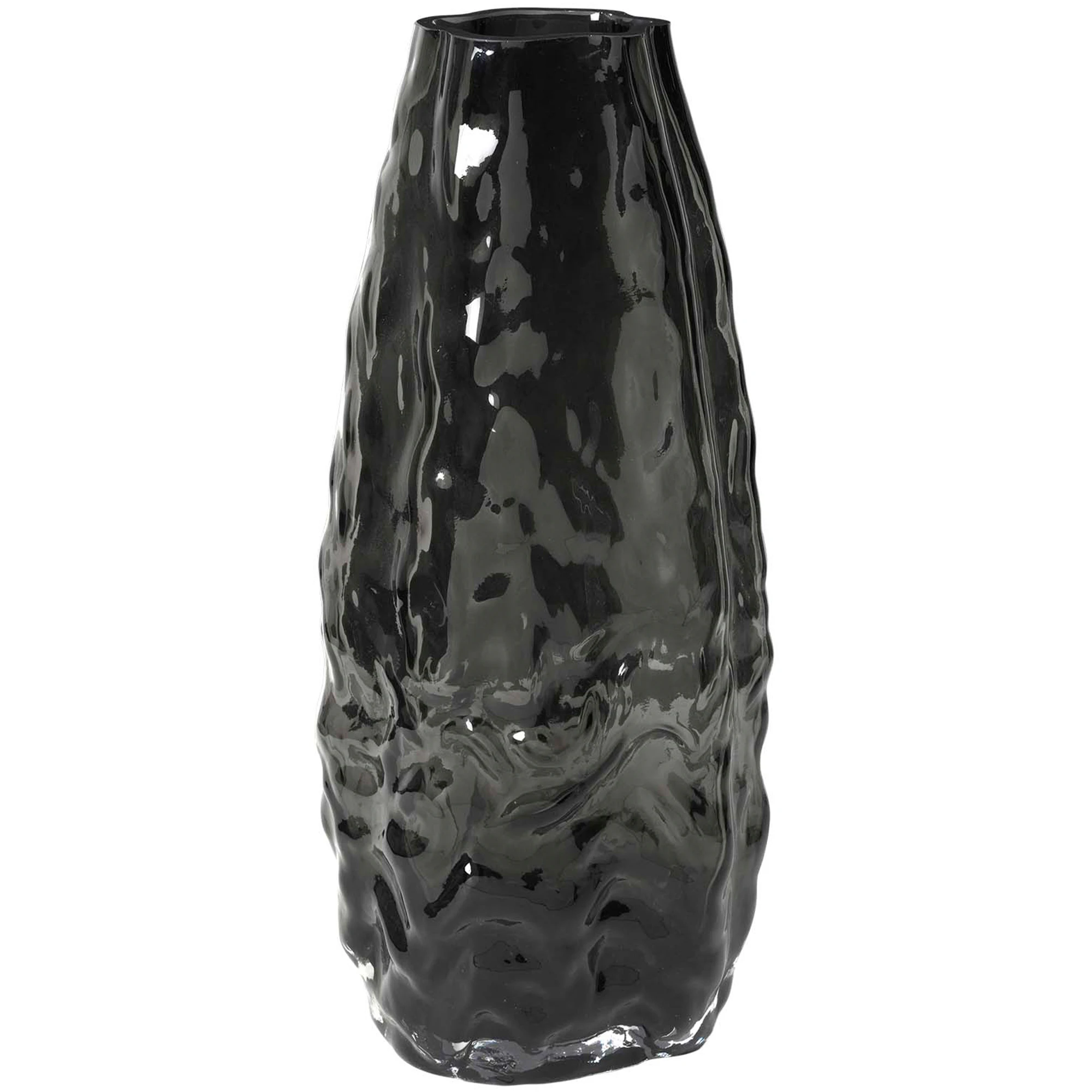Broste Copenhagen Milla Vase Stor - Vaser Mundbl&aelig;st Glas Gr&aring; - 14485090