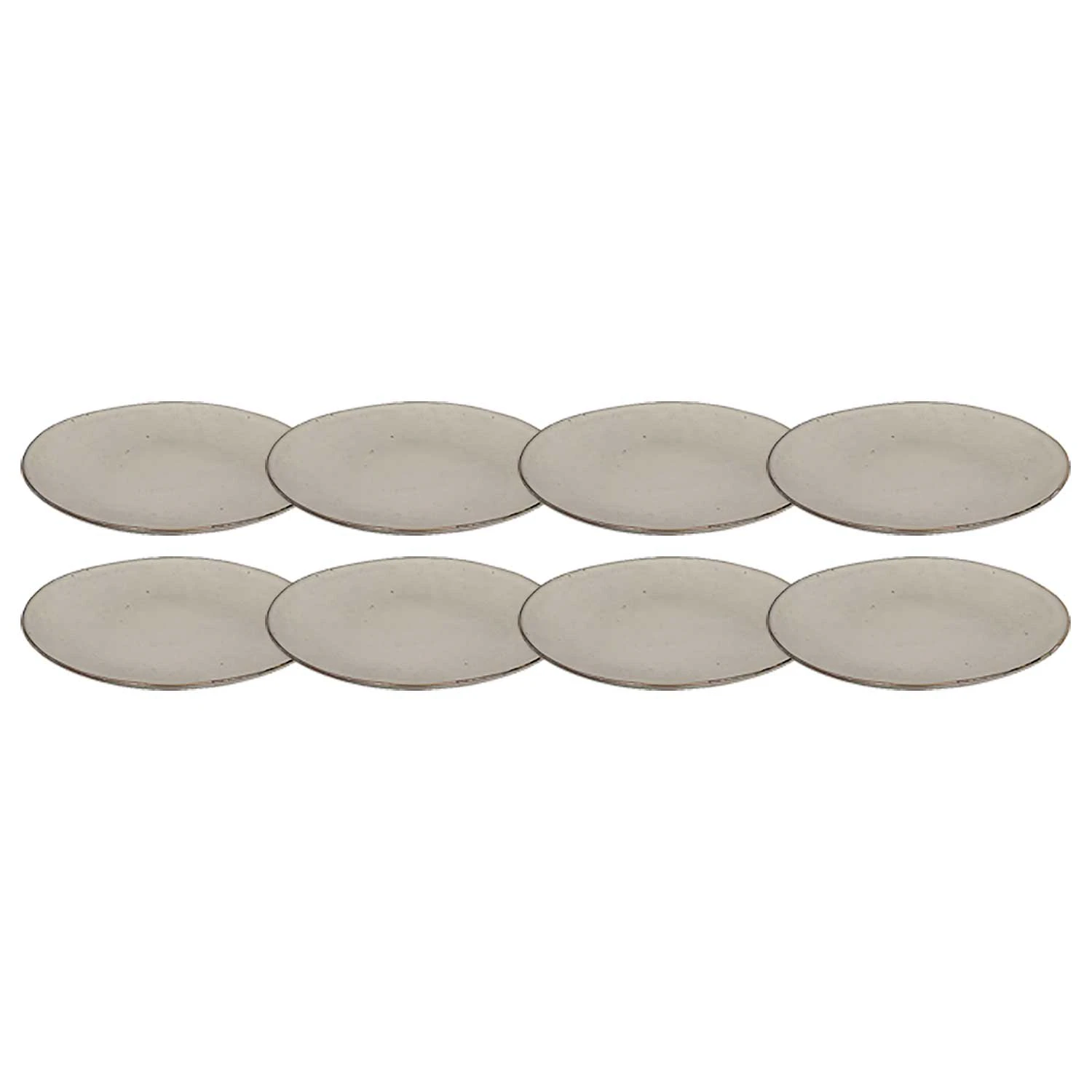 Broste Copenhagen Nordic Plate 26 Cm 8 Pcs - Middagstallerkner Stent&oslash;j Sand - 14533019-8pack