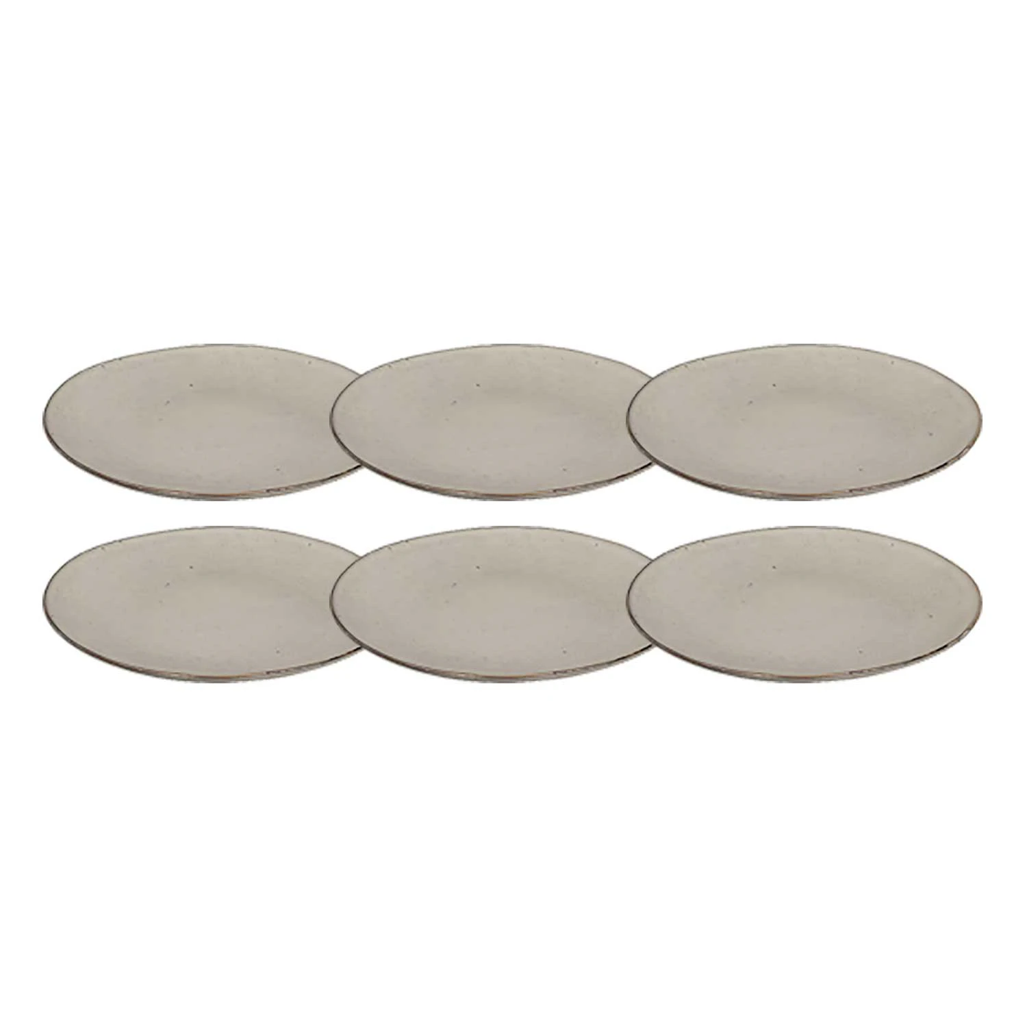 Broste Copenhagen Nordic Tallerken 26 Cm 6 Stk - Middagstallerkner Stent&oslash;j Sand - 14533019-6pack