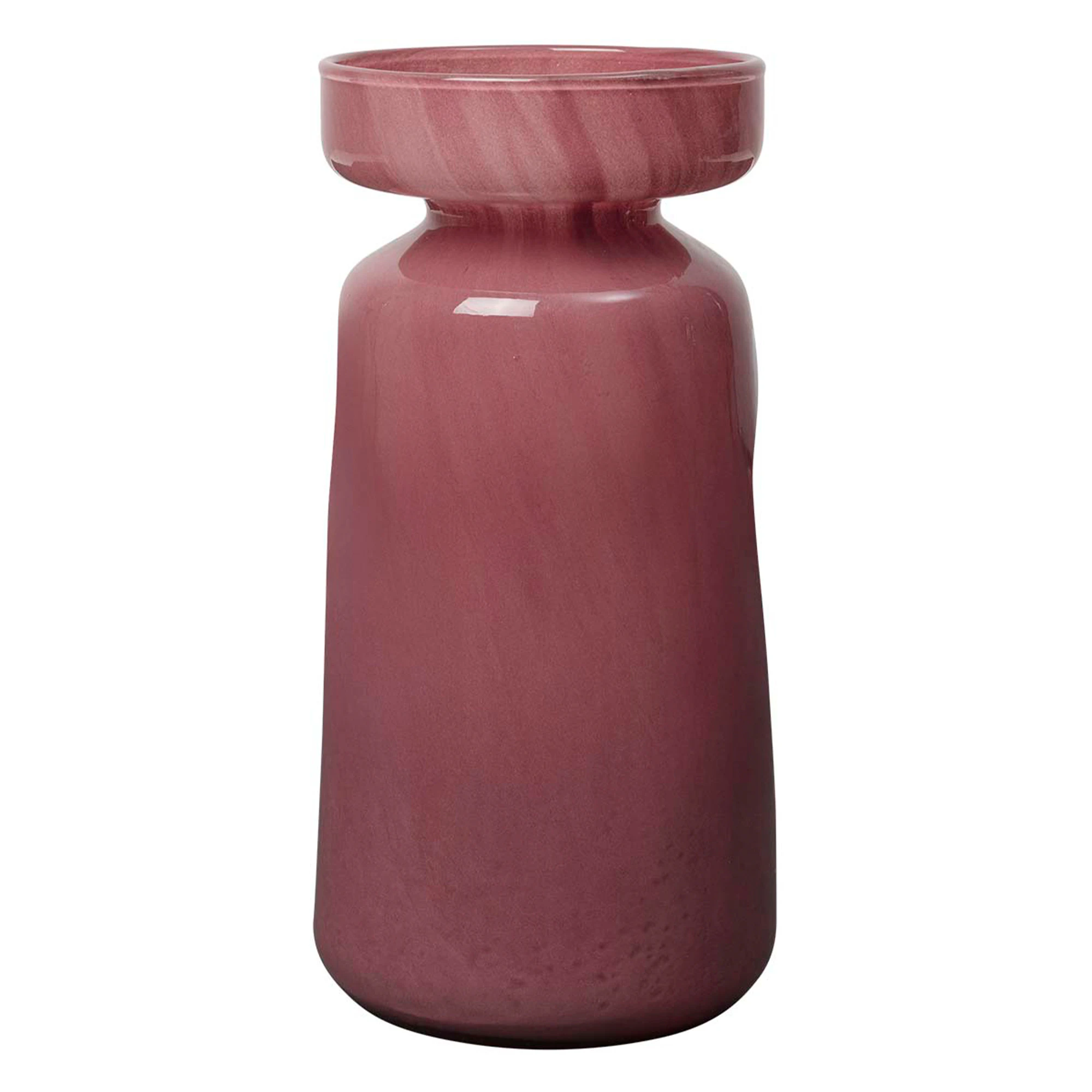 Broste Copenhagen Solai Vase 19,5 Cm - Vaser Glas Burgundy - 14573039