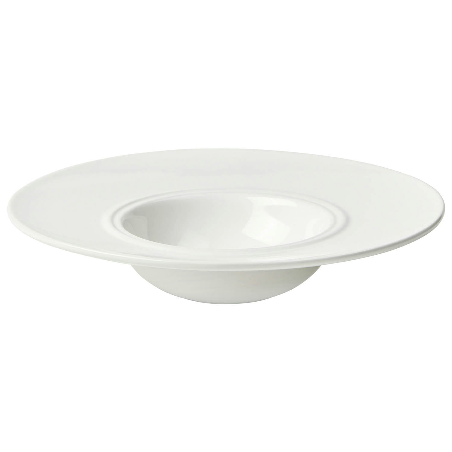 Broste Copenhagen Stevns Pastatallerken Chalk White 26 Cm - Pastatallerkner Stent&oslash;j Hvid - 14534021