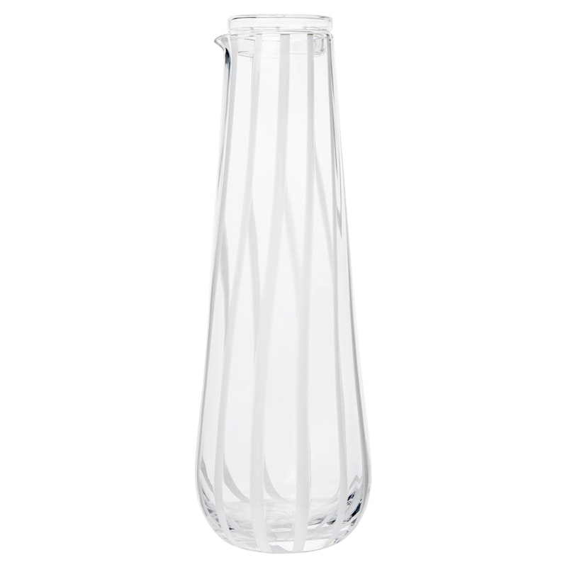 Striped Karaffel med Låg, 80 cl