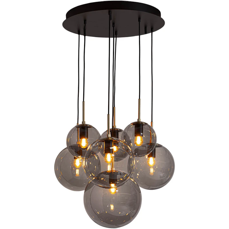 Laura Pendel 53 cm, Smoke Grey