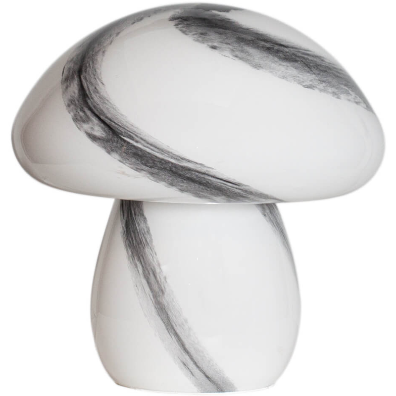 Mira Mushroom Bordlampe 30 cm, Sort / Hvid