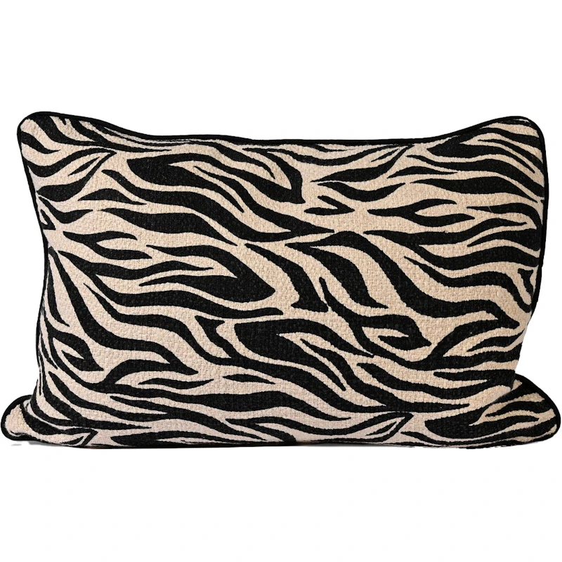 Anima Zebra Pude 40x60 cm, Sort