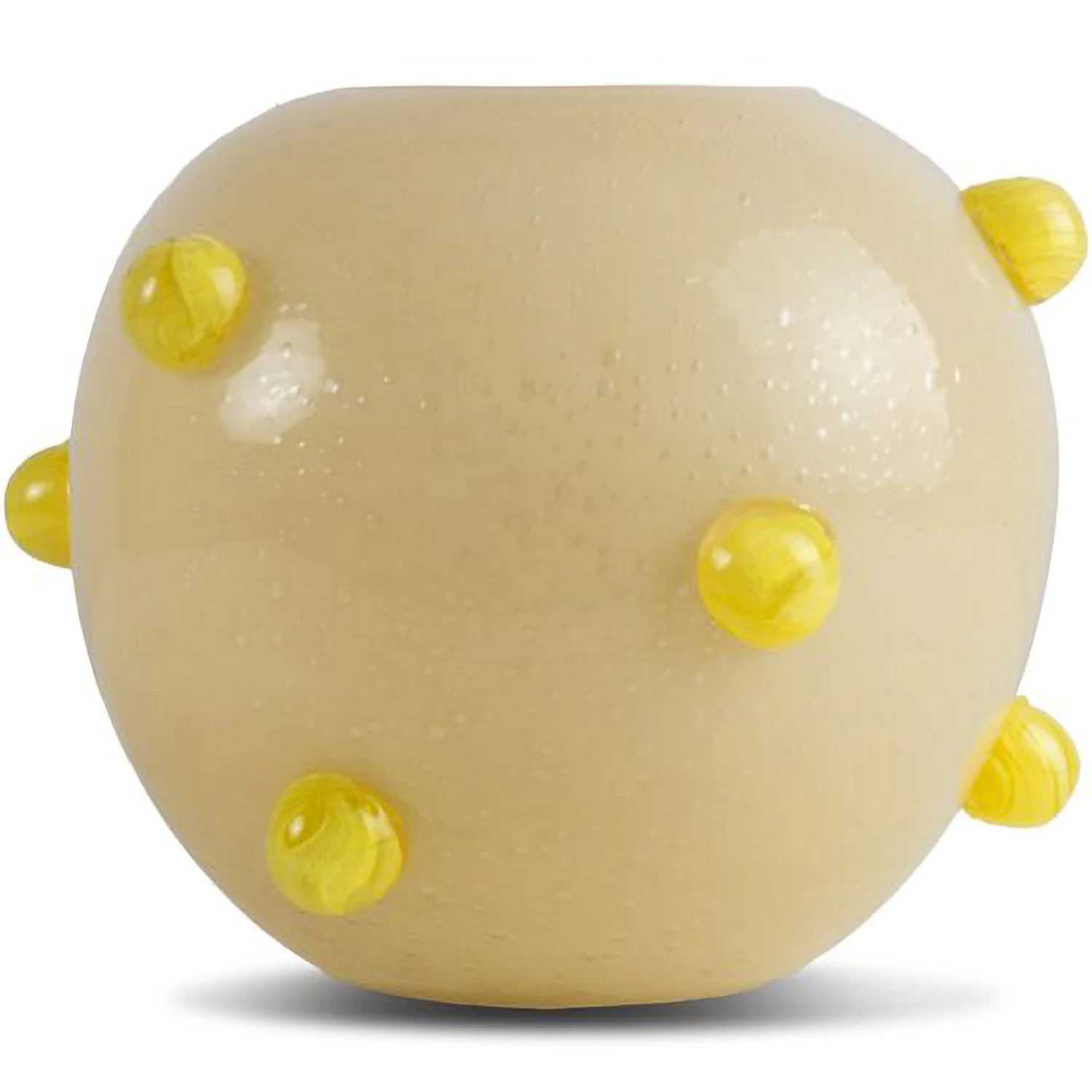 Byon Arlo Vase / Gul - Vaser Mundbl&aelig;st Glas Beige - 5280608010