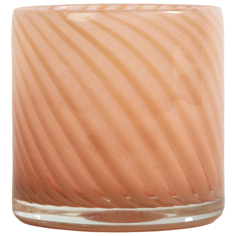 Calore Lysestage / vase M, Line Rosa/Beige