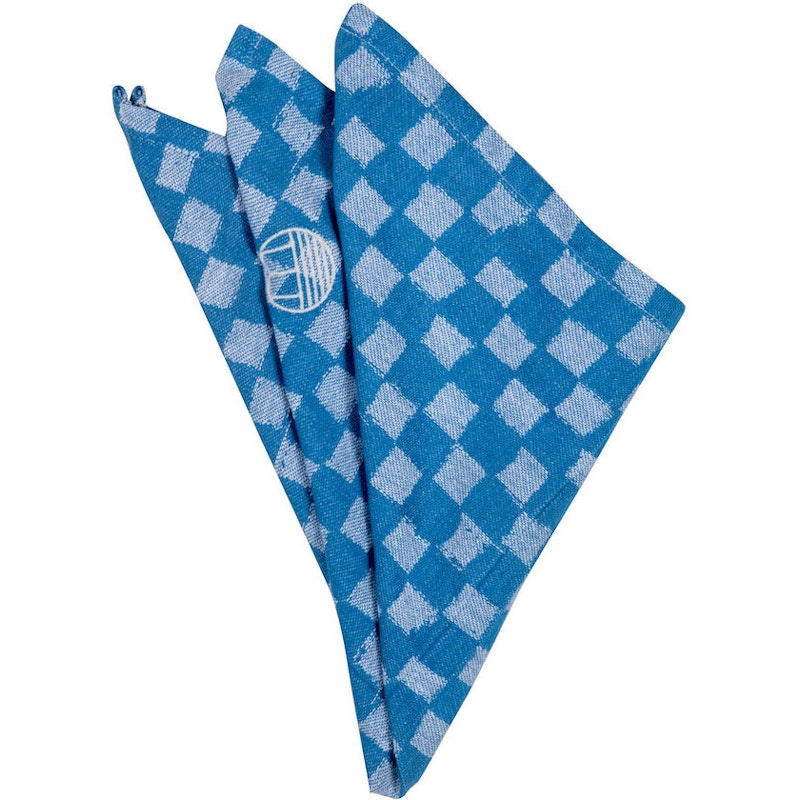 Checki Stofserviet Bomuld 45x45 cm 2-pak, Blå