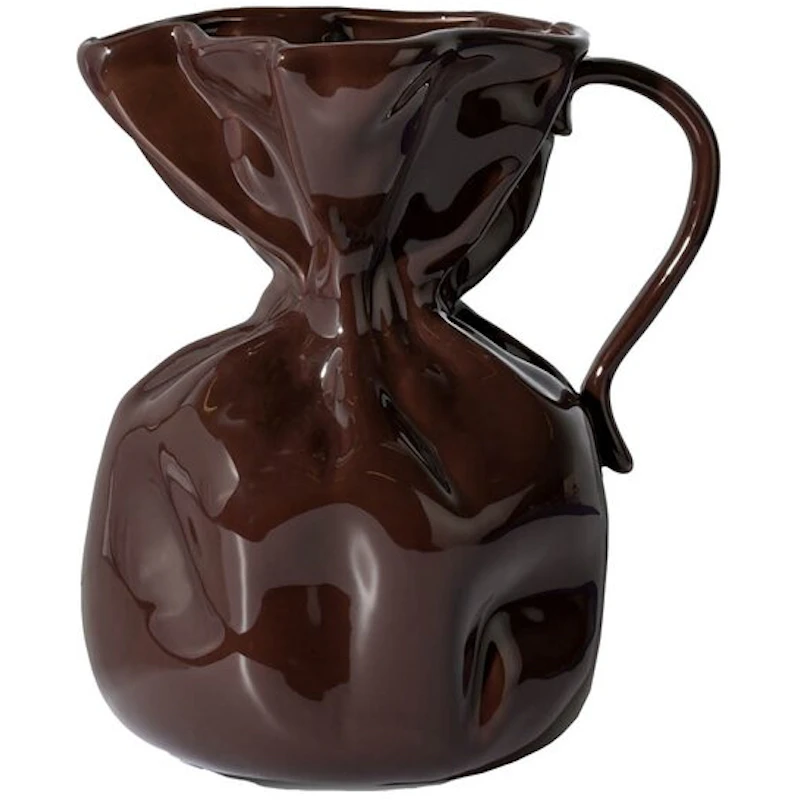 Crumple Vase, Brun