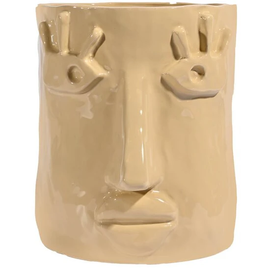 Byon Facy Krukke 19 Cm - Krukker Stent&oslash;j Beige - 5295303613