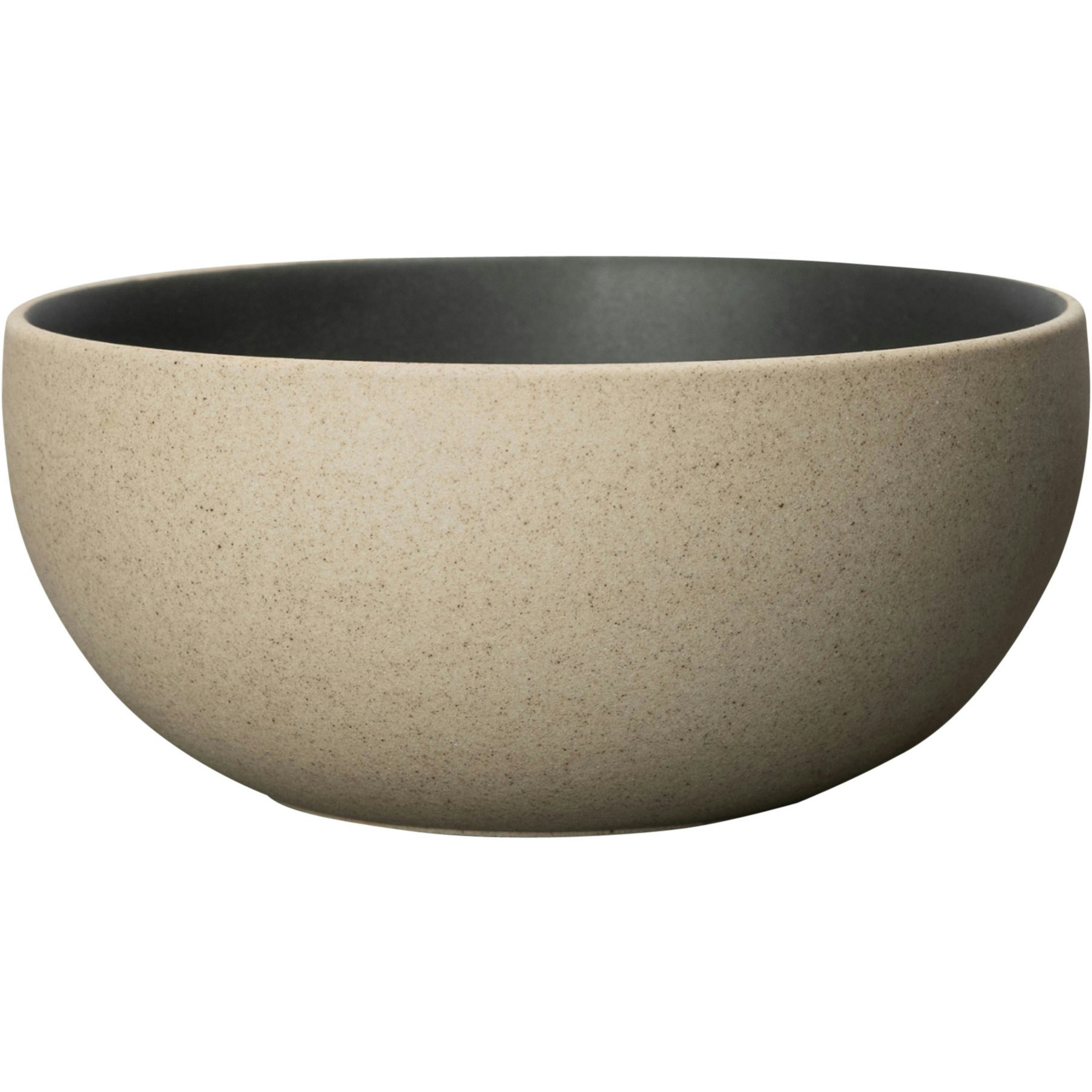 Byon Fumiko Bowl 14x6 Cm Beige/black - Serveringssk&aring;le Porcel&aelig;n Sort - 882-006