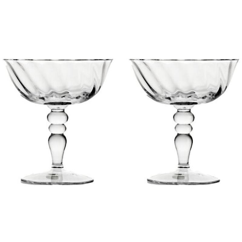 Opacity Champagneskål 2-pak