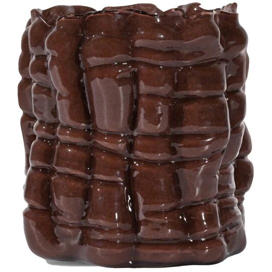 Byon Laranne Lysestage 10 Cm - Lysestager Mundbl&aelig;st Glas Brun - 5280607704