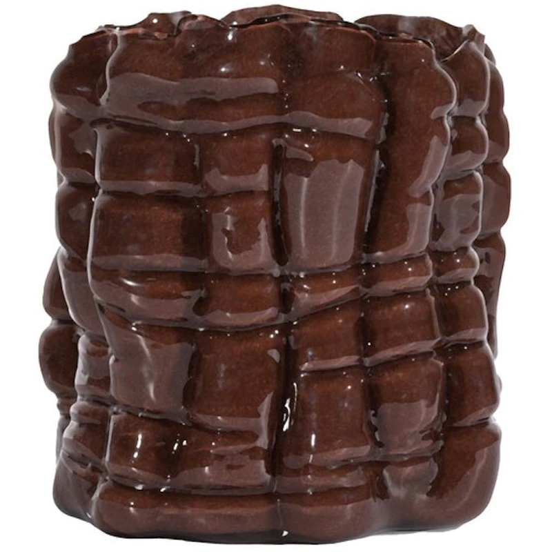 Laranne Lysestage 16 cm, Brun