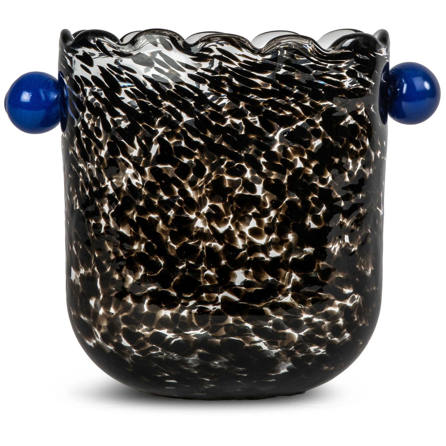 Byon Messy Vase / Vink&oslash;ler - Vaser Mundbl&aelig;st Glas Sort - 5280606601