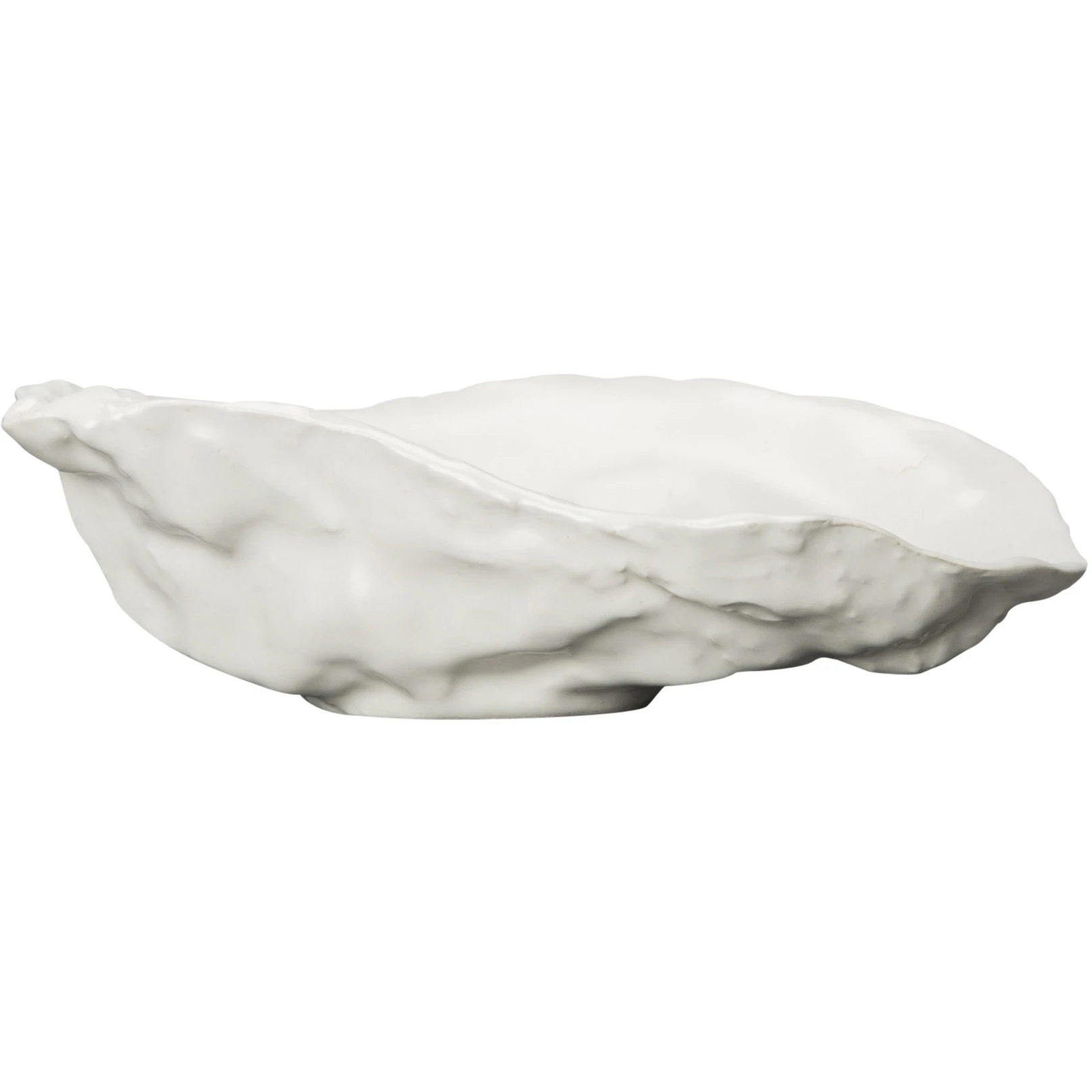 Byon Oyster Sk&aring;l 8x13 Cm - Sukkersk&aring;le Dolomit Keramik Hvid - 286-213w