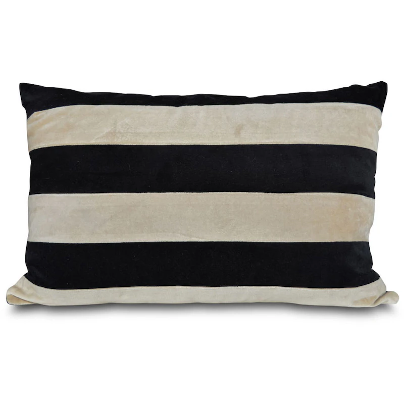 Pathi Pude Sort / Beige, 60x38 cm