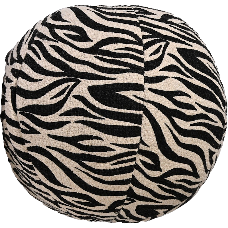Anima Pude Rund Zebra, Sort