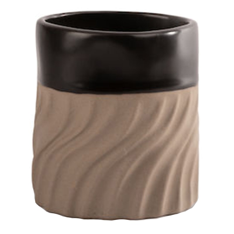 Swirl Krus, Sort/Beige