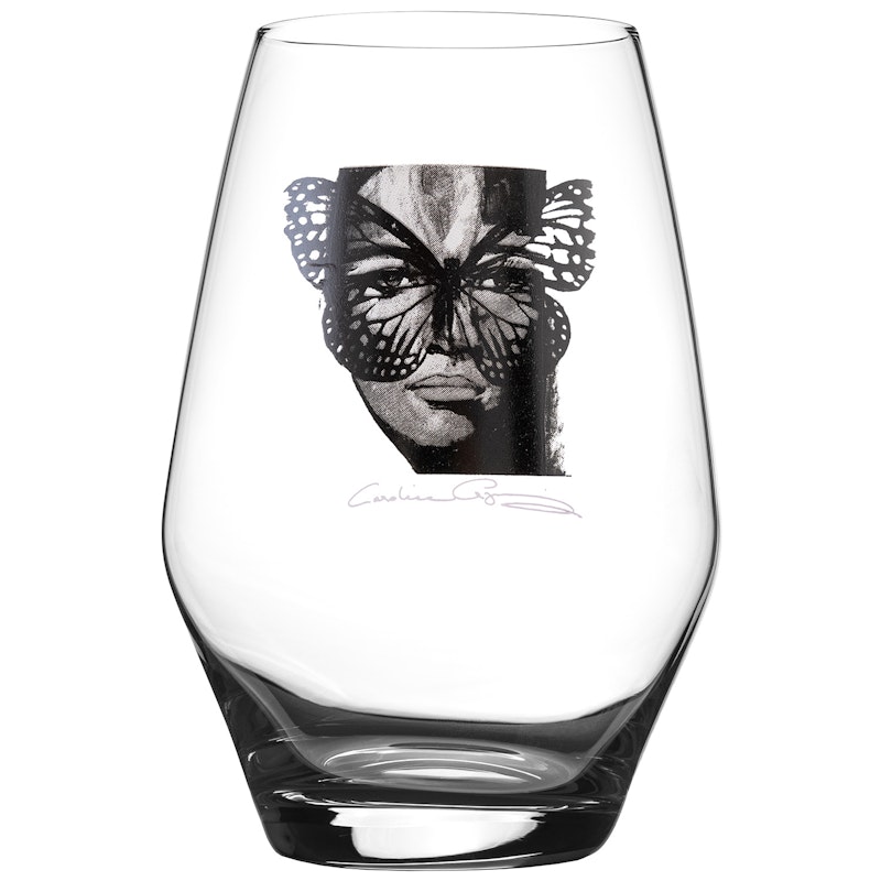 Golden Butterfly B&W Drikkeglas
