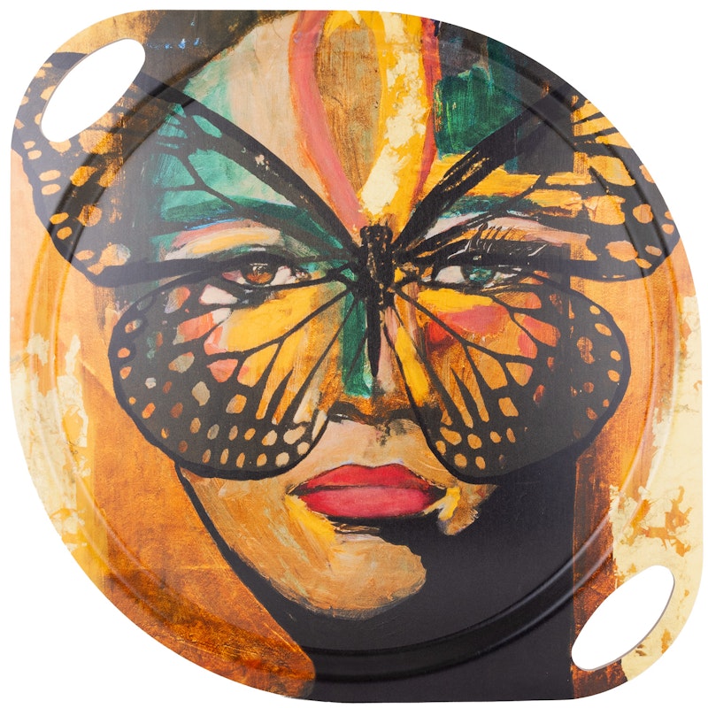 Golden Butterfly Bakke Med Håndtag, 38 cm