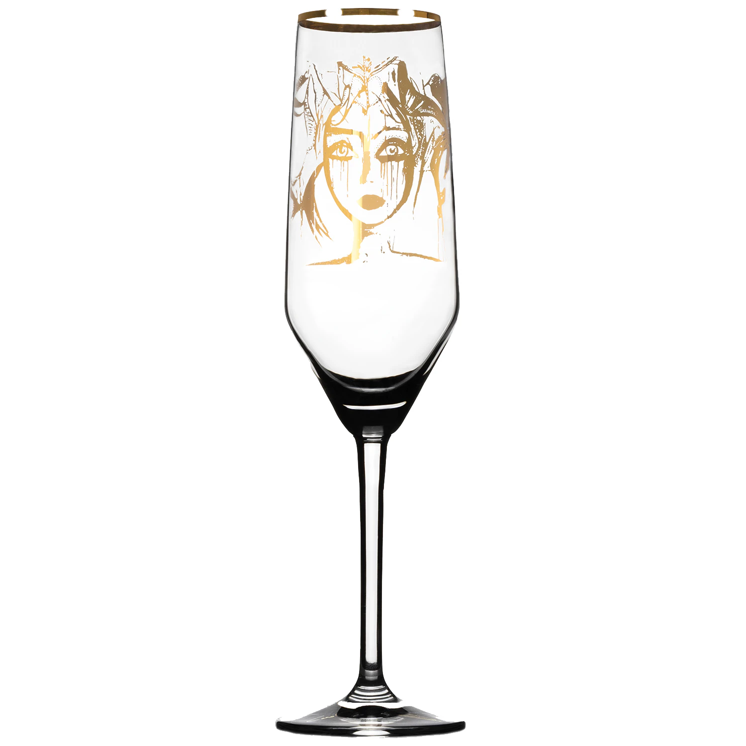 Carolina Gynning Slice Of Life Champagne Glass Gold - Champagneglas Krystalglas Klar - 226623