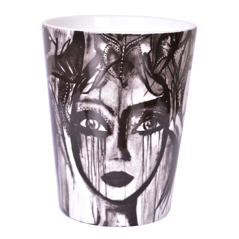 Slice Of Life Krus 35cl, Sort/Hvid