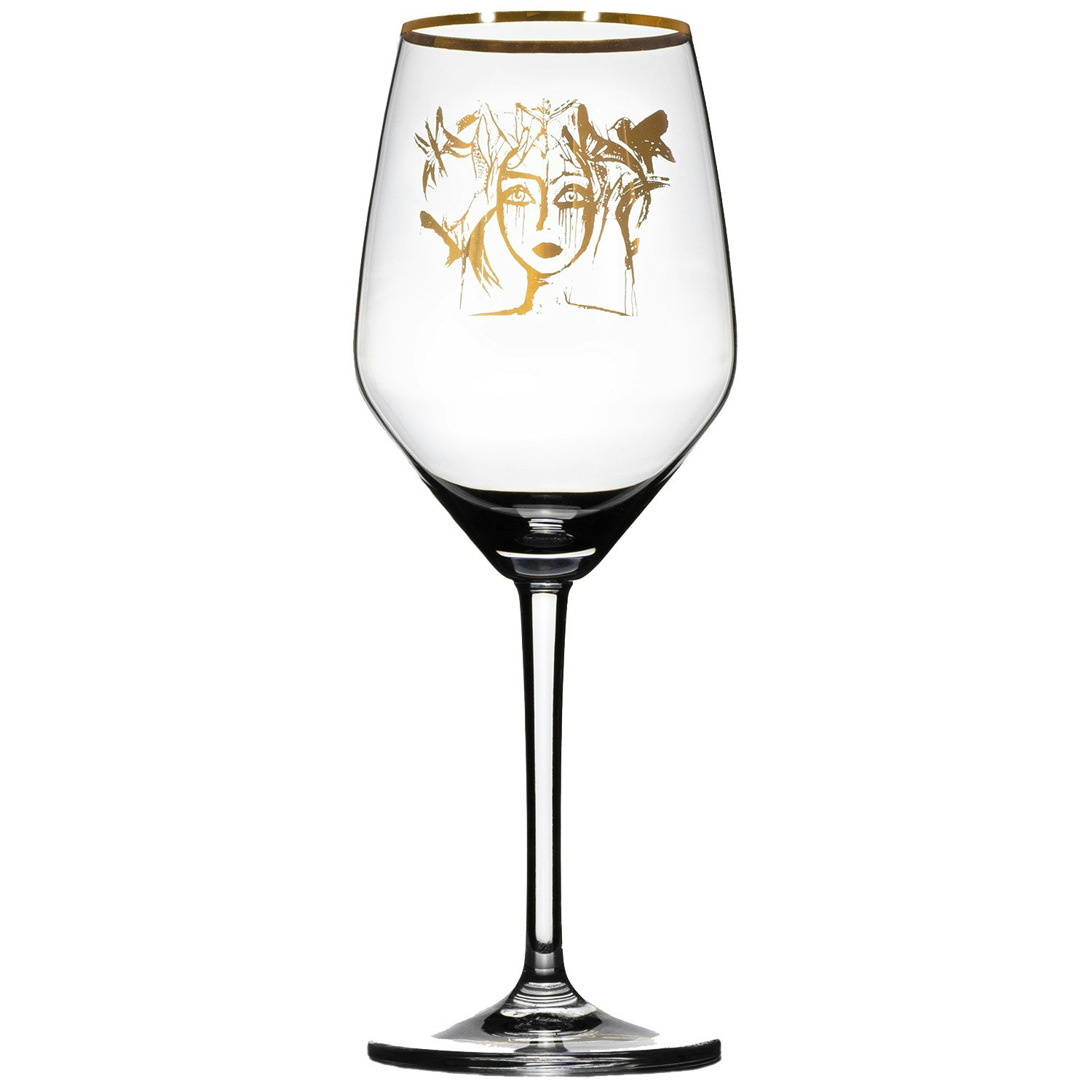 Carolina Gynning Slice Of Life Ros&eacute;/white Wine Glass Gold - Vinglas - 666623