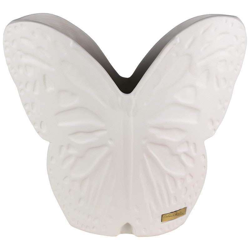 Secret Butterfly Vase Stor, Hvid