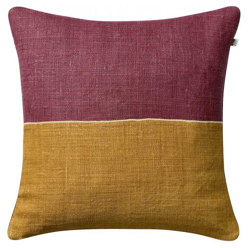 Amol Pudebetræk 50x50 cm, Ruby / Masala Yellow