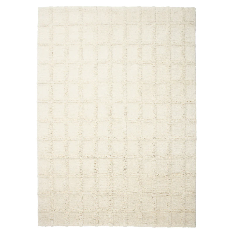 Badal Sporbart Uldgulvtæppe Offwhite, 250x350 cm