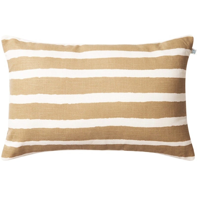 Block Stripe Udendørspude 40x60 cm, Beige