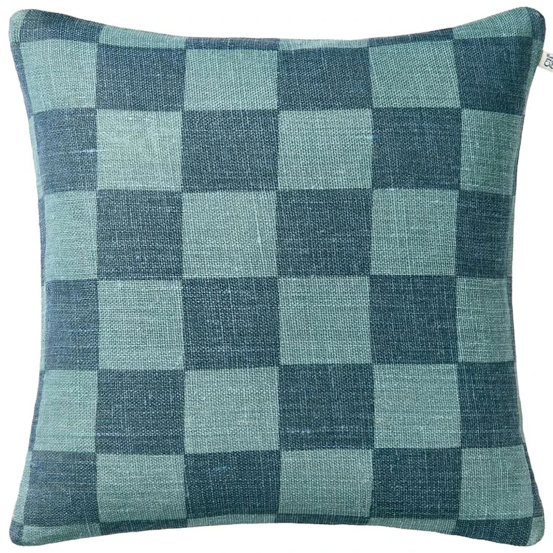 Buffalo Check Pudebetræk 50x50 cm, Himmelblåt / Palace Blue