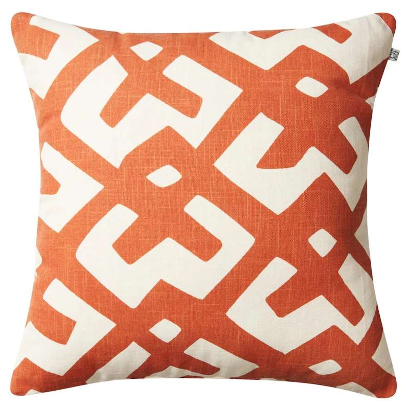 Dadra Pude 50x50 cm, Offwhite/Apricot Orange