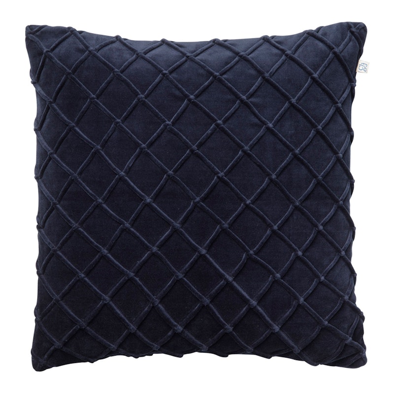 Deva Velvet Pudebetræk 60x60cm, Navy