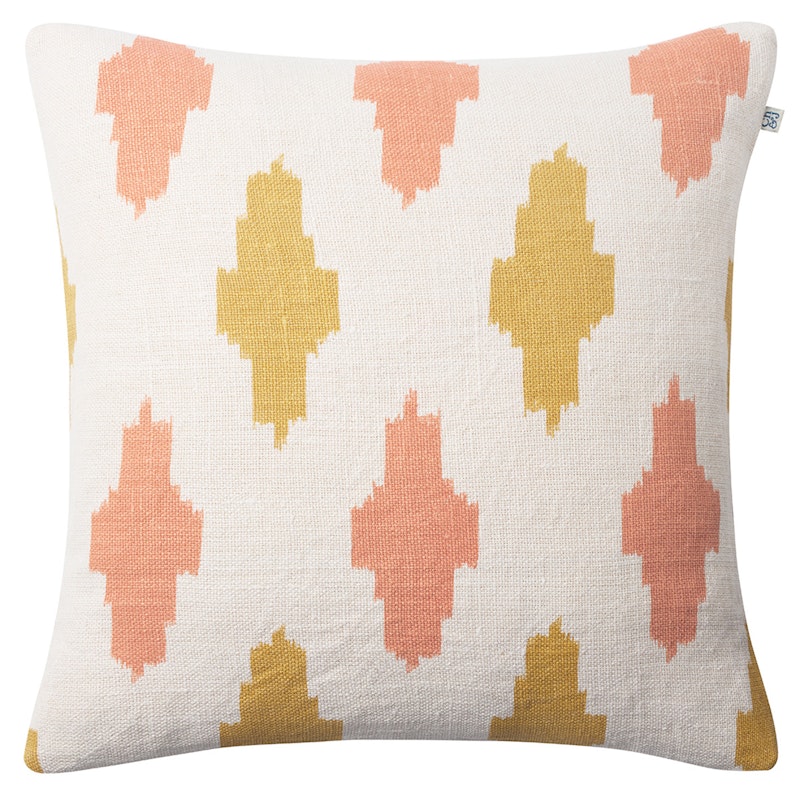 Ikat Agra Pudebetræk 50x50 cm, Rose/Spicy Yellow