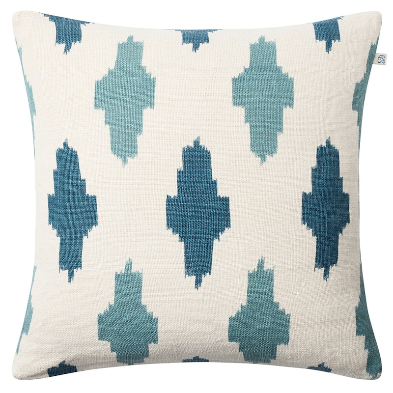 Ikat Agra Pudebetræk 50x50 cm, Heaven Blue/Palace Blue