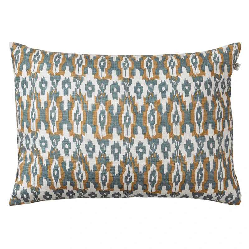 Ikat Delhi Pude 40x60 cm, Heaven Blue/Beige