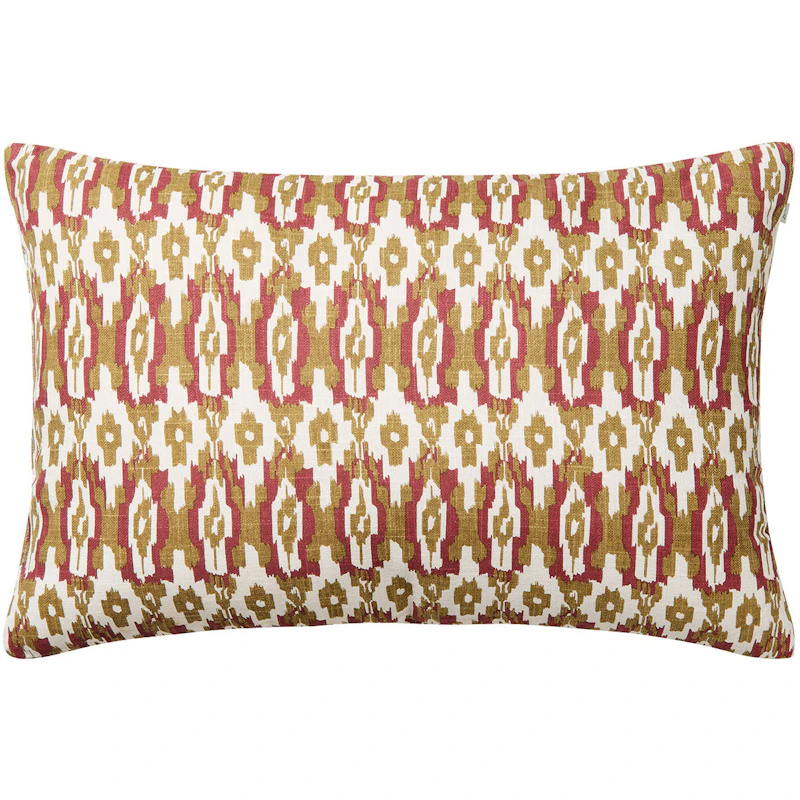 Ikat Delhi Pude Udendørs 40x60 cm, Beige / Mineral Red