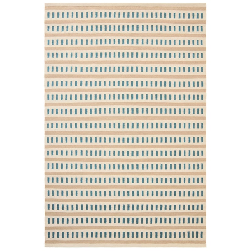 Ladakh Uldgulvtæppe 230x320 cm, Himmelblåt / Lys Beige