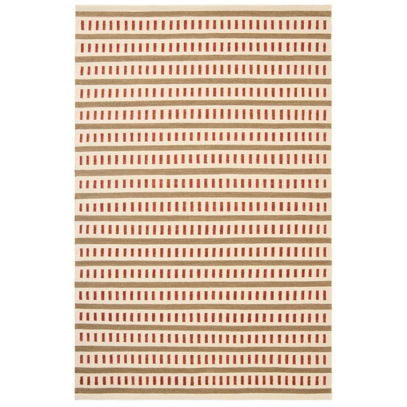 Ladakh Uldgulvtæppe 180x270 cm, Beige / Rust