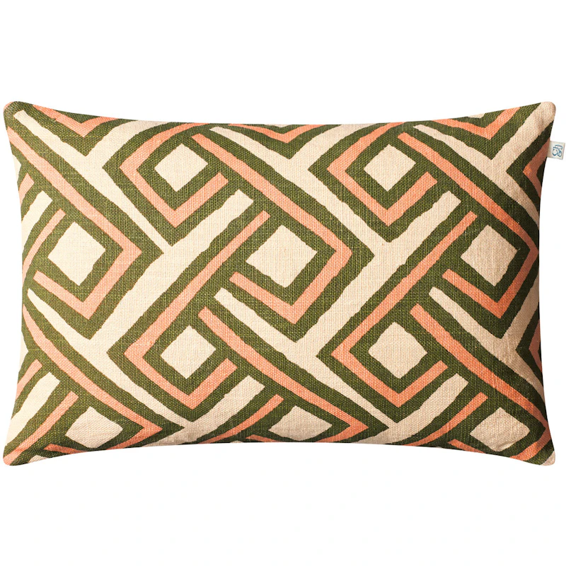 Lanka Pudebetræk 40x60 cm, Cactus Green / Rose