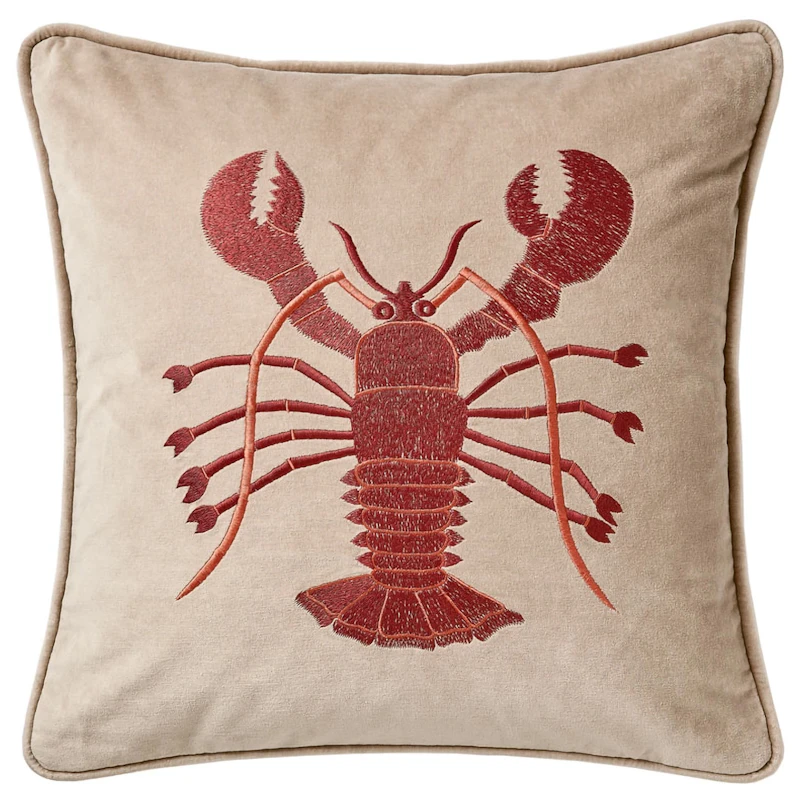 Lobster Pudebetræk 50x50 cm, Tan / Apricot Orange