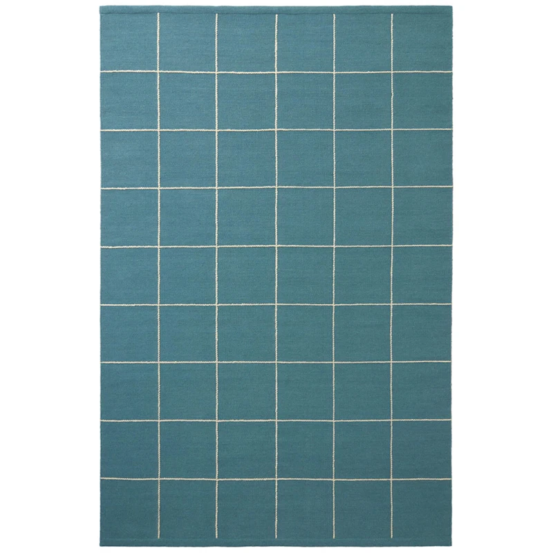 Milan Tæppe 180x270 cm, Blåt / Offwhite