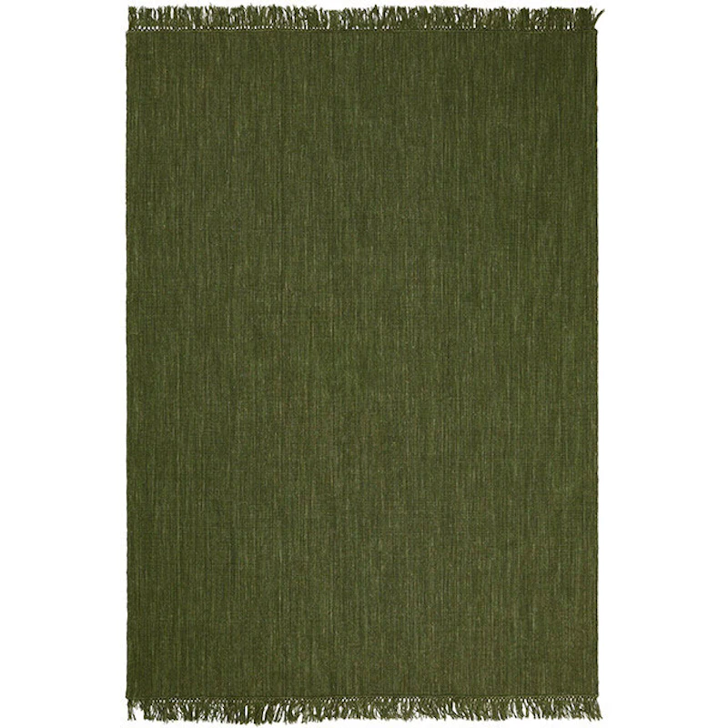 Nanda Uldgulvtæppe 170x240 cm, Green Melange
